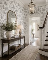York Wallcoverings Toile de Jouy Behang Wit Grijs – Klassiek Vogel & Landschap Patroon – Vliesbehang – 52 cm x 10 m