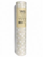 York Wallcoverings Mozaïek Behang Beige/Wit – Luxe Tegelmotief – Vliesbehang – 53 cm x 10 m