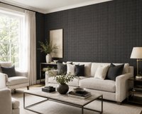 Antonina Vella Ruit Behang Donkergrijs – Luxe Klassiek Schotse Ruit – Vliesbehang 68,5 x 822 cm – 5,63 m²